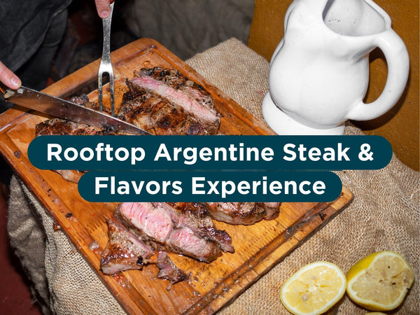 Experiencia de bistec y sabores argentinos en la azotea
