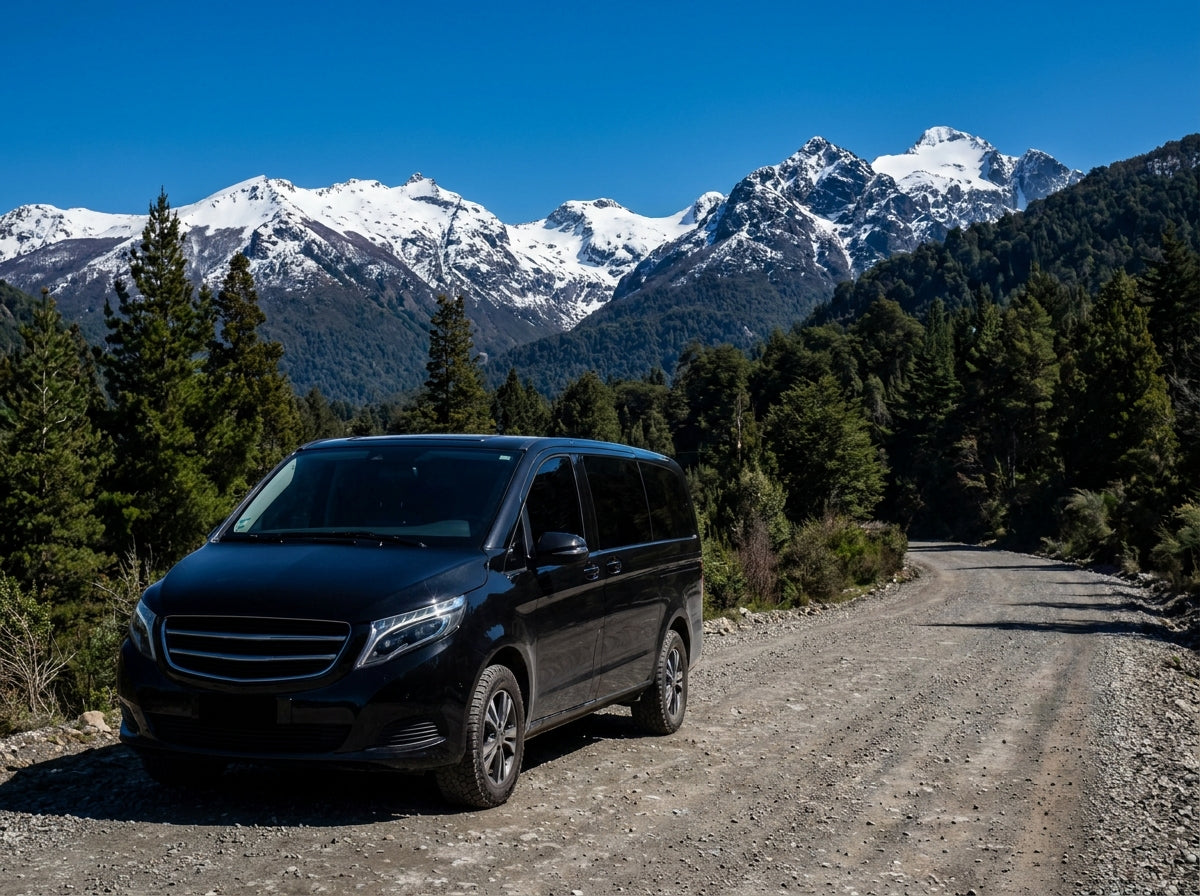 Private transfer van in Patagonia