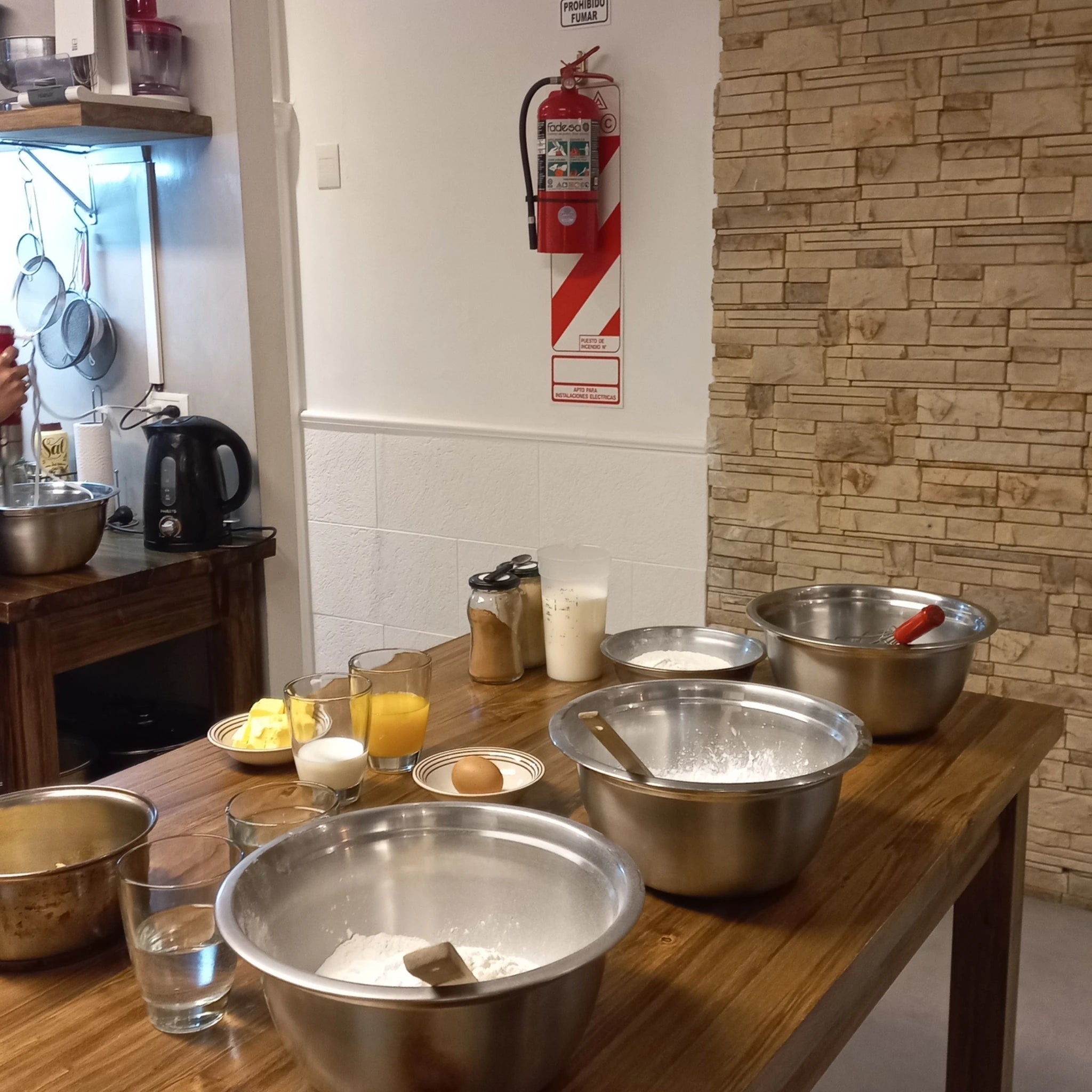 Aula de culinária argentina Pachamama